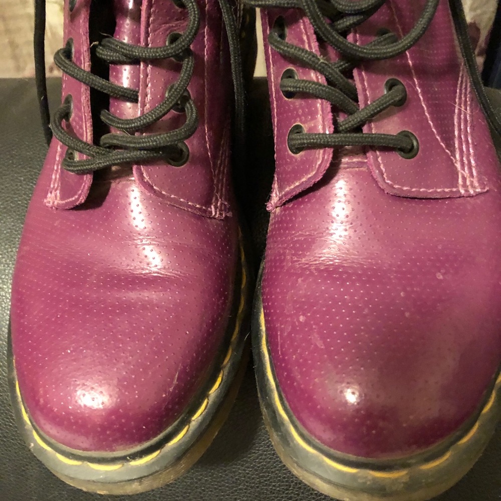 Doc Martens purple boots